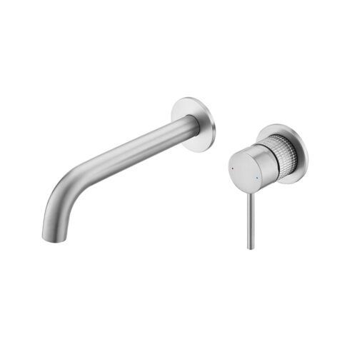 wall hung basin tap - brushed nickel