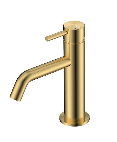 DeRicci DE0321-BG Pin-Lever Basin Mixer - Brushed Gold