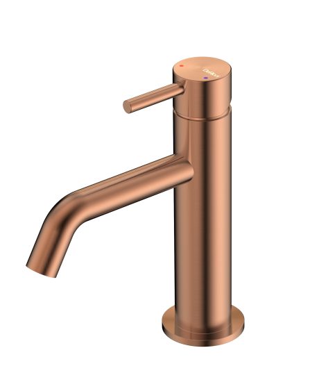 DeRicci DE0321-BRG Pin-Lever Basin Mixer - Brushed Rose Gold