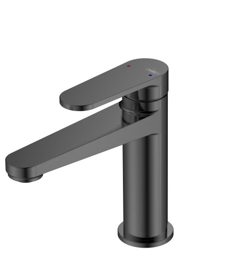 DeRicci DE0421-MG Single-Lever Basin Mixer Dark Gunmetal