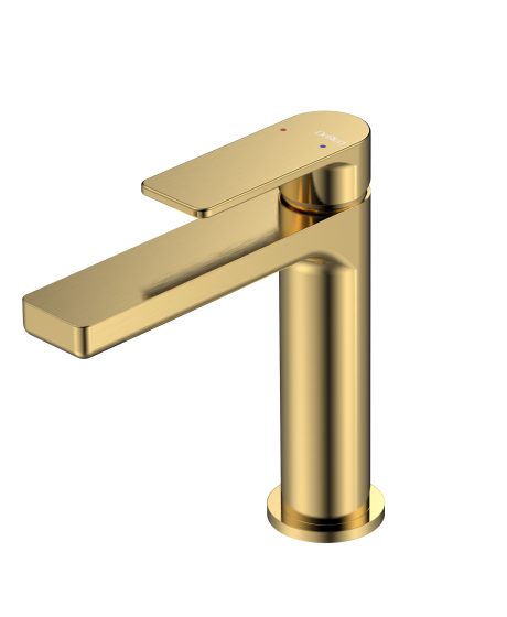 DeRicci DE82501-BG Architectural Basin Mixer Brushed Gold