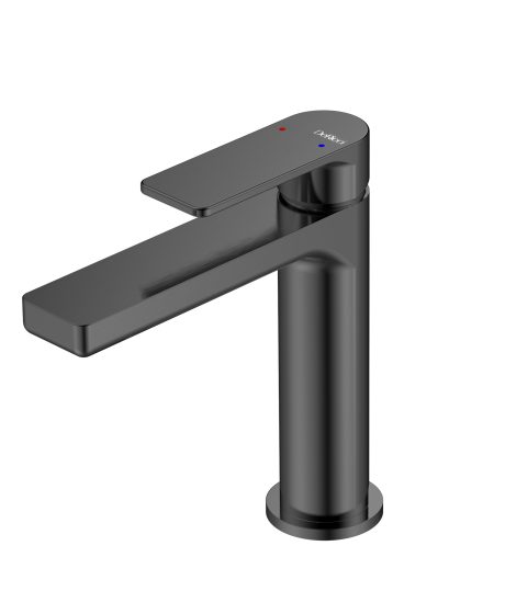 DeRicci DE82501-MG Architectural Basin Mixer Dark Gunmetal