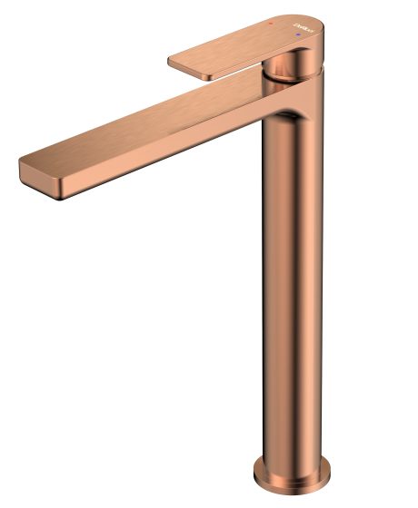 DeRicci DE82506-BRG Tall Architectural Basin Mixer Brushed Rose Gold