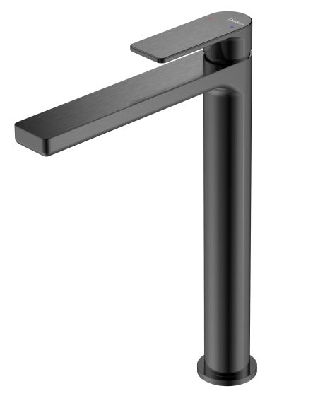 DeRicci DE82506-MG Tall Architectural Basin Mixer Dark Gunmetal