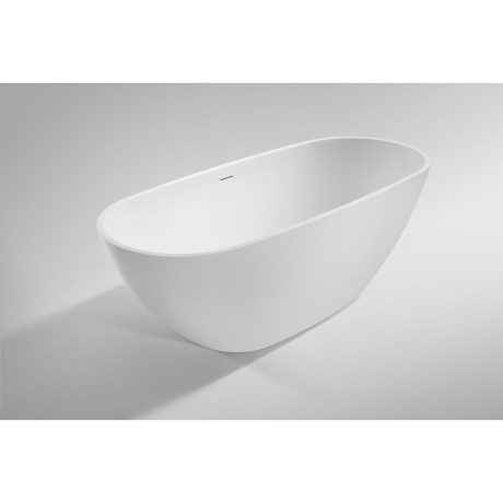 DeRicci DE-6167A Luxury Freestanding Natural Stone Bathtub - White 1680x700