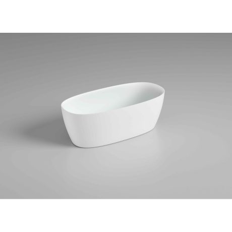 DeRicci DE-6220 Luxury Freestanding Natural Stone Bathtub - White 1600x750