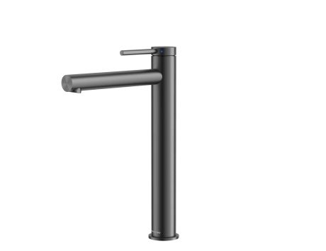 DeRicci DE-1804-BK Single-Handle Tall Vessel Faucet – Matte Black Italian Design