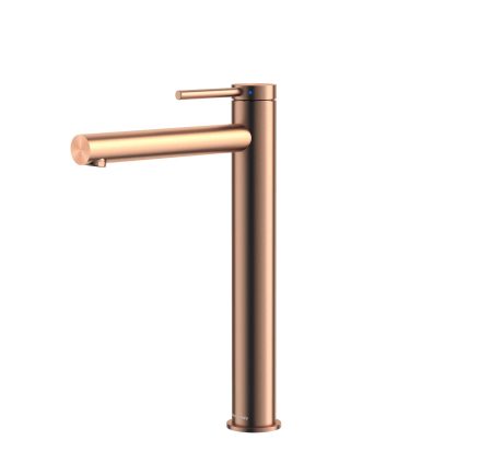 DeRicci DE-1804-BRG Single-Handle Tall Vessel Faucet – Brushed Rose Gold Italian Design