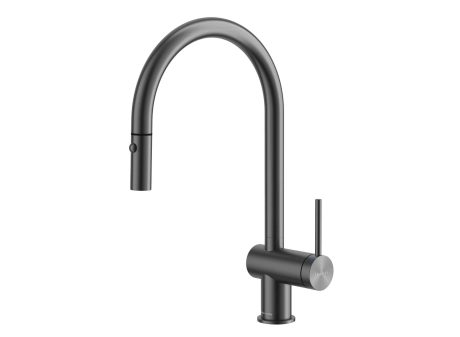 DeRicci DE-2922-BK Single-Handle Pull-Down Kitchen Faucet – Brushed Black Italian Design