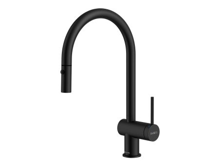 DeRicci DE-2922-MB Single-Handle Pull-Down Kitchen Faucet – Matte Black Italian Design