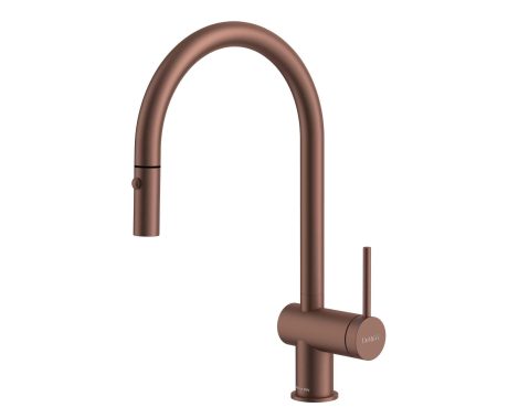 DeRicci DE-2922-MOCO Single-Handle Pull-Down Kitchen Faucet – Matte Copper Italian Design