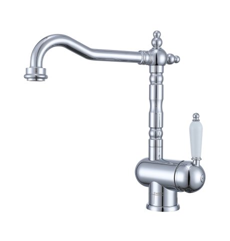 DeRicci DE-72723C-CP Single-Handle Traditional Kitchen Faucet – Polished Chrome Italian Design