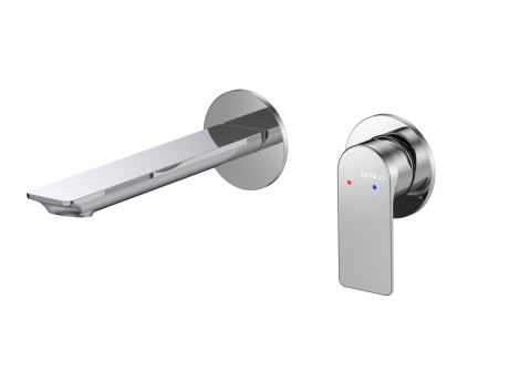 DeRicci Wall-Mounted Waterfall Bath Mixer DE-0422B-CP – Polished Chrome