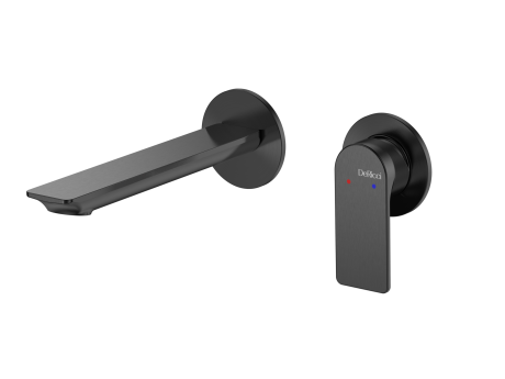 DeRicci Wall-Mounted Waterfall Bath Mixer DE-0422B-MG – Dark Gunmetal