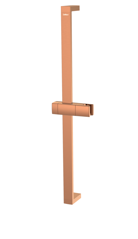 DeRicci Square Sliding Shower Rail DE-0809-BRG – Brushed Rose Gold