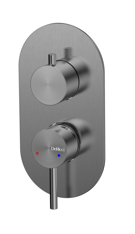 DeRicci 2-Outlet Concealed Manual Shower Mixer DE-520B-GM – Gunmetal