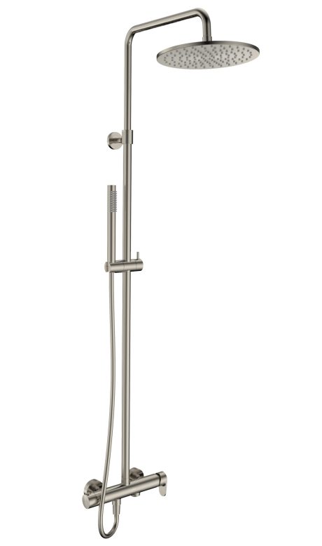 DeRicci Manual Dual-Function Shower Column DE-5220F-BN – Brushed Nickel