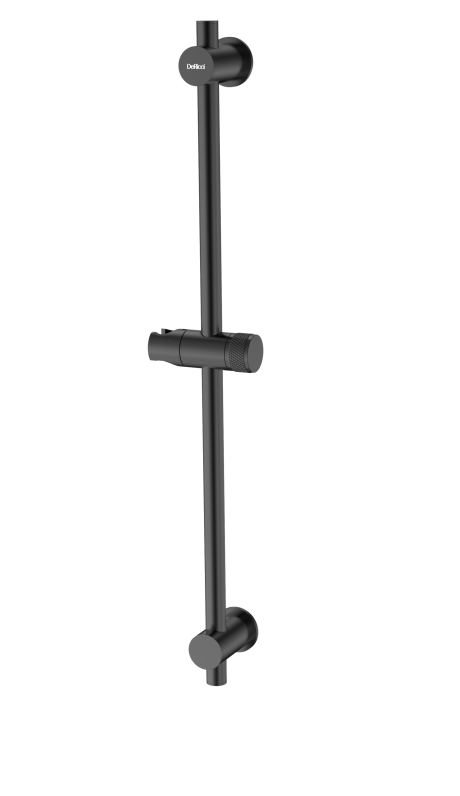 DeRicci Round Sliding Shower Rail DE-8101-MB – Matte Black