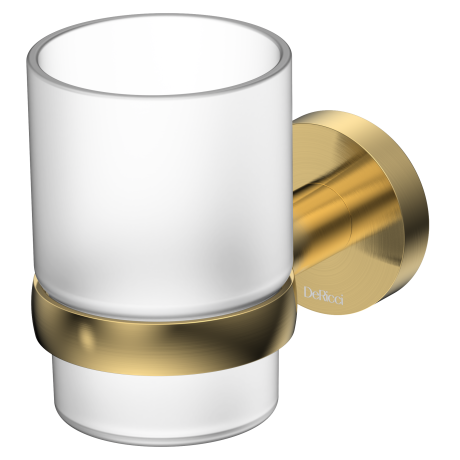 DeRicci Wall-Mounted Tumbler Holder DE-8121-BG – Brushed Gold