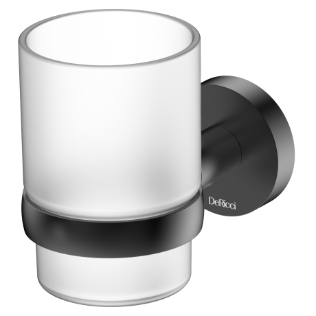DeRicci Wall-Mounted Tumbler Holder DE-8121-MB – Matte Black