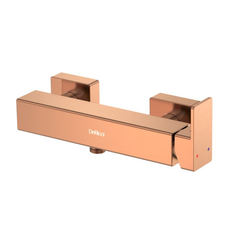 DeRicci Square Exposed Manual Shower Mixer DE-81902-BRG – Brushed Rose Gold