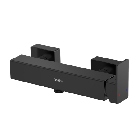 DeRicci Square Exposed Manual Shower Mixer DE-81902-MB – Matte Black