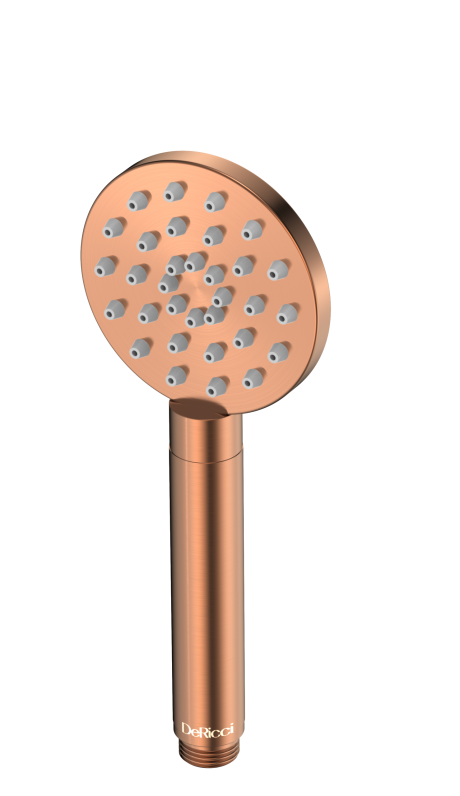 DeRicci Slimline Round Hand Shower DE-H7350-BRG – Brushed Rose Gold