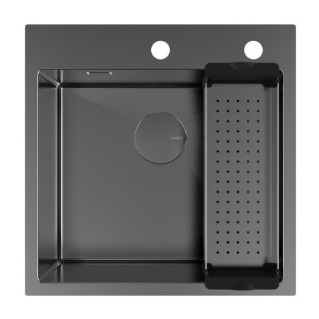 DeRicci HMS4640R10B Professional Series Kitchen Sink - Black 51x51x21cm