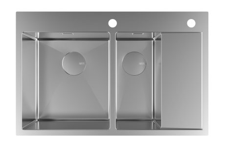 DeRicci HMSB3618R10SS Professional Series Kitchen Sink - Stainless Steel 78x51x21