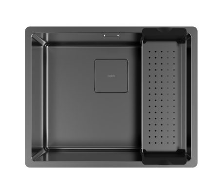 DeRicci HMSQ5040R15B Professional Series Kitchen Sink - Black 54x44x21