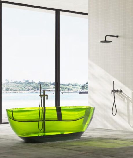 DeRicci Composite Resin Translucent Bathtub DE-6139 - Green