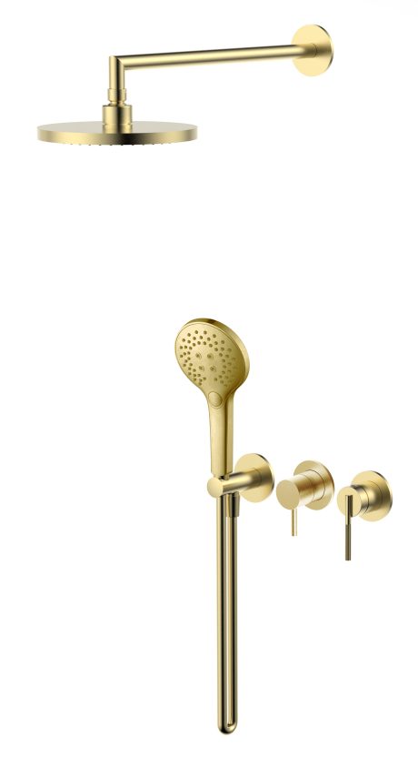DeRicci Concealed Shower System DE73217 - Brushed Gold