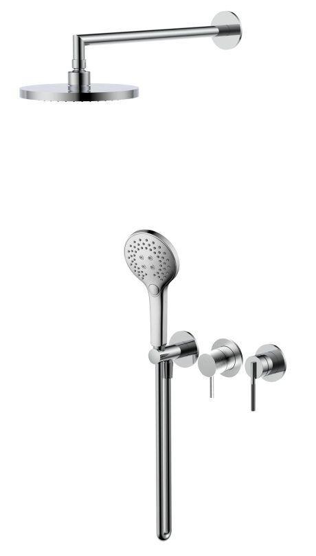 DeRicci Concealed Shower System DE73217 - Polished Chrome