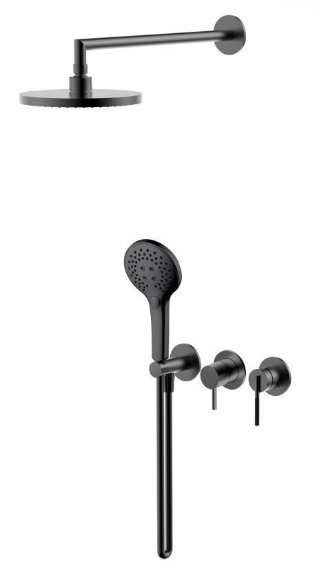 DeRicci Concealed Shower System DE73217 - Matte Black