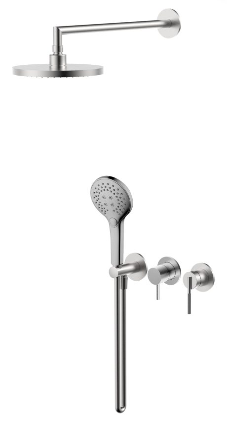 DeRicci Concealed Shower System DE73217 - Brushed Nickel
